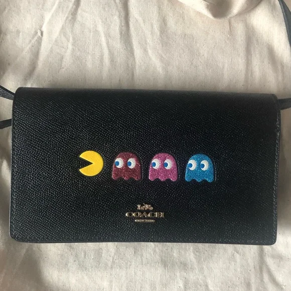 Coach x PAC MAN Purse Crossbody / Clutch Anna Bag - Picture 3 of 10